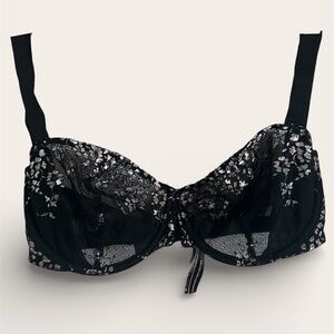 Victoria's Secret Black Silver Bra